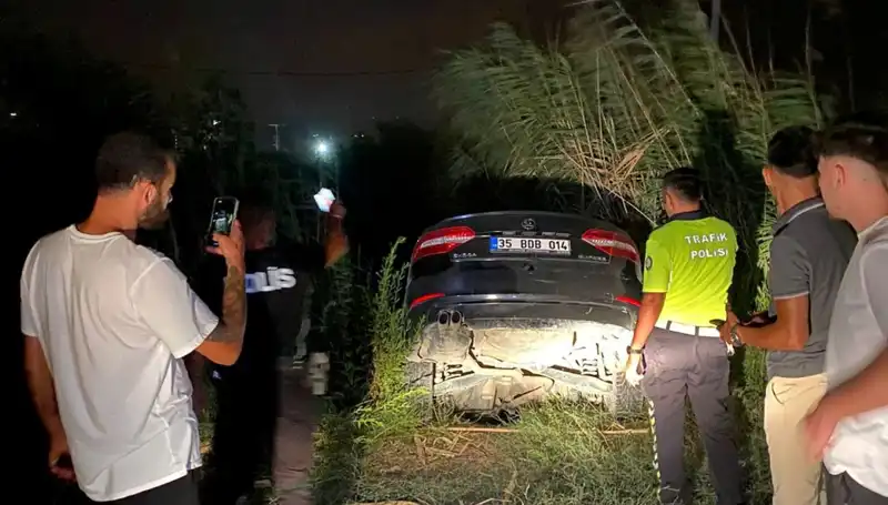Dur İhtarına Uymayan Sürücü, Dere Yatağında Zorlu Anlar Yaşadı!